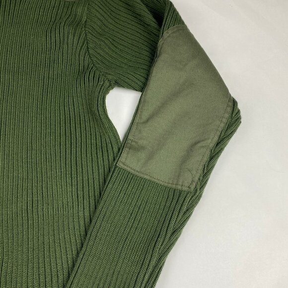 Alpha Industries Flight Sweater Mens XL Military Elbow Patch Knit - Picture 4 of 12